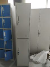 China Solo un armario vertical del gimnasio de la puerta de la fila dos/armario H1850XW380XD450MM del personal gris claro proveedor