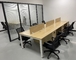 4/6/8 escritorio de oficina de la persona L/Directly Line/U forma la tabla de acero y de madera proveedor
