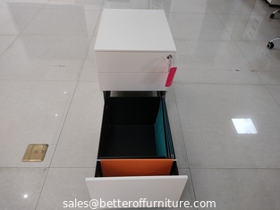 China Gabinete móvil de acero del pedestal de los muebles de la taquilla de dos cajones uno con la cerradura de centro proveedor
