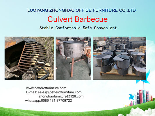China Grill de barbacoa de estilo bañera giratoria para equipos de chimenea al aire libre proveedor