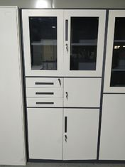 China Cajones gris oscuro y blancos del color tres y uso de la caja de seguridad para el gabinete de almacenamiento de la oficina proveedor