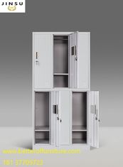 China Seis gabinetes grises de acero del guardarropa del color H1850XW900XD450MM del gabinete de almacenamiento del armario de la puerta proveedor
