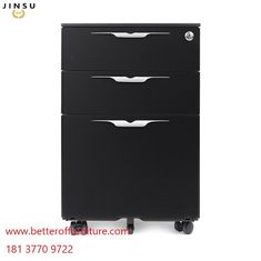China Pedestal móvil del diseño del cajón profesional del metal 3 con 5 echadores para el escritorio de oficina proveedor