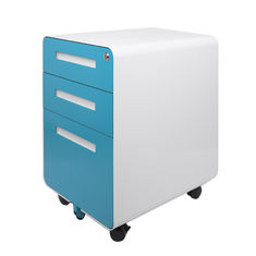 China Color azul de acero H23.62 ' XW15.74 ' Xd19.68” del gabinete de almacenamiento del fichero móvil del pedestal de BOX/BOX/FILE proveedor