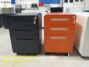 China Color anaranjado H23.62 &quot; Xw15.74 &quot; Xd19.68” del almacenamiento del fichero del cajón de la caja 2 del fichero del gabinete móvil del pedestal proveedor