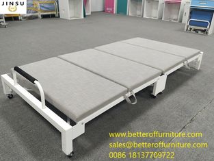 China Recliner de la cama del plegamiento de la sola cama para el marco de acero y la esponja del espacio de oficina L1950XW900mm proveedor