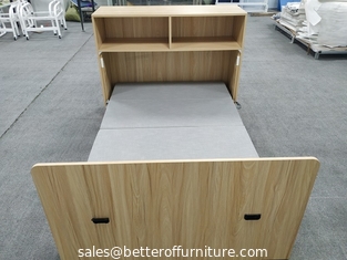 China Gabinete de madera del uso de Ministerio del Interior con la cama plegable para el tablero que toma una siesta E1 del personal proveedor