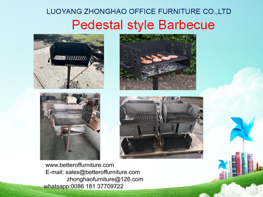 Grill de barbacoa de estilo pedestal para chimenea exterior proveedor