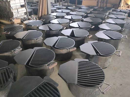 Grill de barbacoa de estilo bañera giratoria para equipos de chimenea al aire libre proveedor
