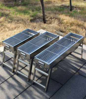 pequeño paquete Grill de acero inoxidable Grill plegable Diseño portátil proveedor