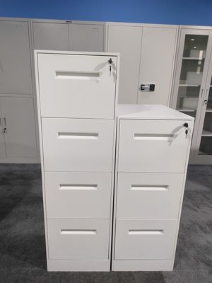 Latereral Filing Cabinet Steel Material With 4/3/2 Drawers White Color proveedor