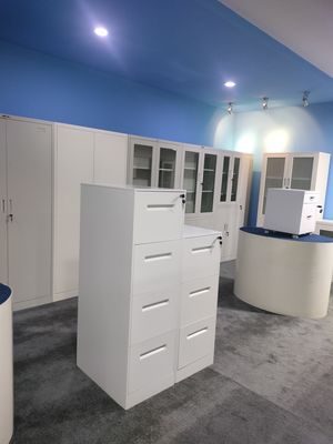 Latereral Filing Cabinet Steel Material With 4/3/2 Drawers White Color proveedor