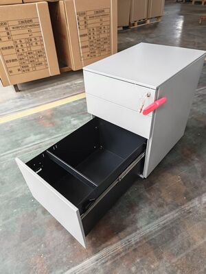 2 cajones 1 caja mobiliario gabinete de metal de pedestal para el espacio de almacenamiento proveedor