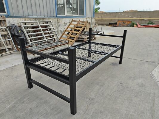 Cama de cama ajustable de acero con estructura de cama doble de metal proveedor
