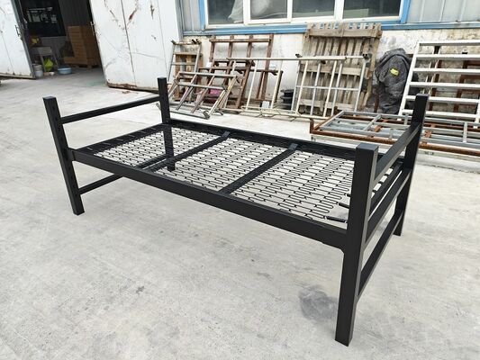 Cama de cama ajustable de acero con estructura de cama doble de metal proveedor