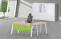 A3060 pierna L escritorio de los muebles de oficinas de la forma con el top y el gabinete de madera proveedor
