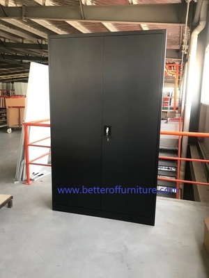 Cerradura de acero abierta del relámpago del color RAL9005 del negro del gabinete de almacenamiento de la puerta del oscilación   H1850XW900XD400mm, struc de KD proveedor