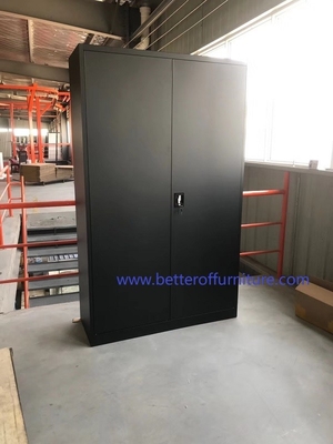 Cerradura de acero abierta del relámpago del color RAL9005 del negro del gabinete de almacenamiento de la puerta del oscilación   H1850XW900XD400mm, struc de KD proveedor
