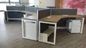El acero modular &amp;Wooden los escritorios L2400XW1200XH750mm de Partion de los puestos de trabajo de los muebles de oficinas proveedor